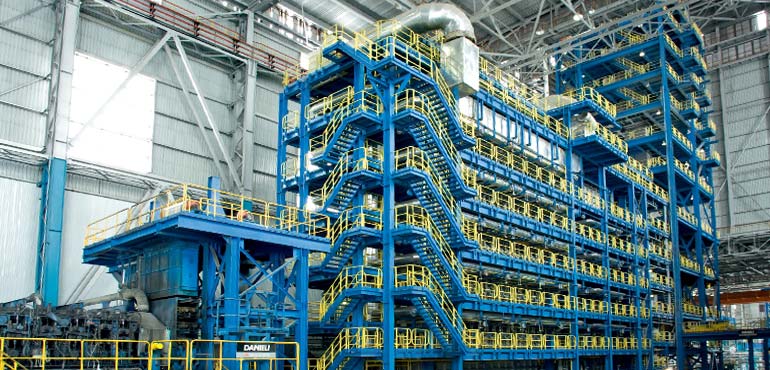 Vertical All Radiant Tubes Furnace on a Hot Dip Galvanising Line