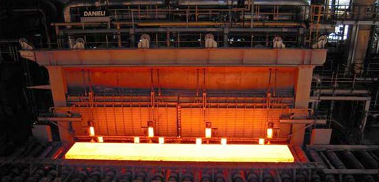 First walking beam furnace with flameless burners and & PHL control system