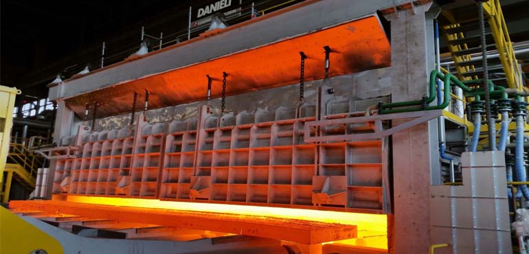 450 tonnes per hour walking beam furnace for slab reheating – a benchmark in green furnace technology